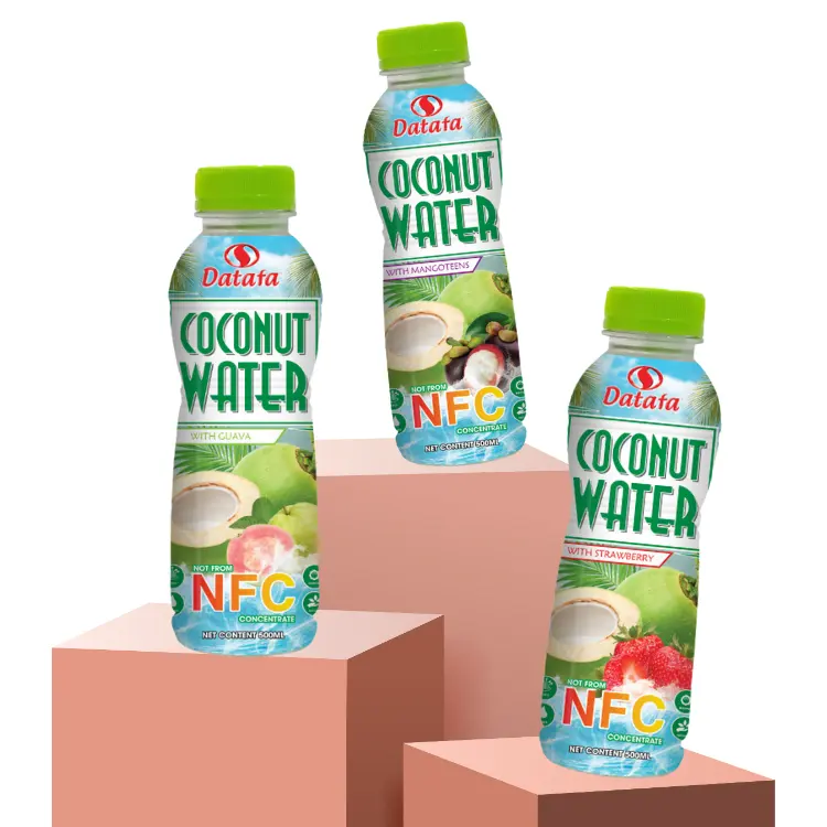 เครื่องดื่มมะพร้าว NFC ขวดน้ำใช้สำหรับดื่มการรับรอง HACCP บรรจุภัณฑ์ที่กำหนดเองไม่มีน้ำตาลผู้ผลิตในเวียดนาม