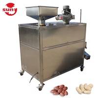 Machine à peler et à fendre les cacahuètes sèches, éplucheur de cacahuètes au cacao, avec moteur et moteur, acier inoxydable, haute capacité