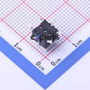 TC-1196-O-E Tactile Switch SMD-6P,6x6mm Switch Single Pole Single Throw 2.5N Vertical Mount 6mm - Product Image 2
