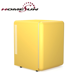 Réfrigérateur rétro <span class=keywords><strong>jaune</strong></span> 40L couleur personnalisée, design coloré, mini réfrigérateur rétro - Product Image 1
