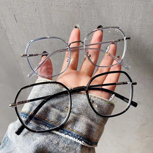 Montures de lunettes irrégulières Qianai, monture complète, verres PC anti-lumière bleue, design unisexe tendance N6-21051 - Product Image 4