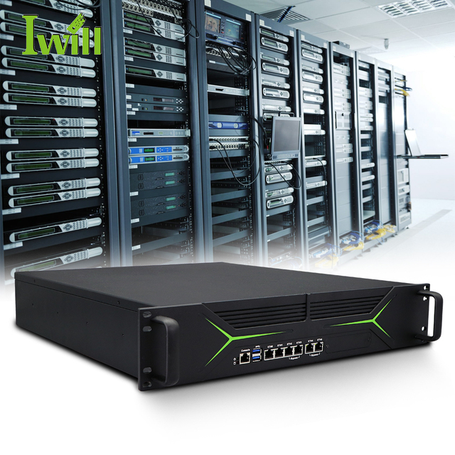 New Arrival 2U Rack Network Server with 12th 13th Tel 6xLan 4xSFP Ports I3 I5 I7 for Firewall Network Security in Stock