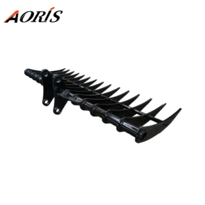 Rastrillos de excavadora de 2500 mm para 10-15 toneladas para uso agrícola/doméstico, rastrillo de raíz y rastrillos de limpieza de tierras - Product Image 4