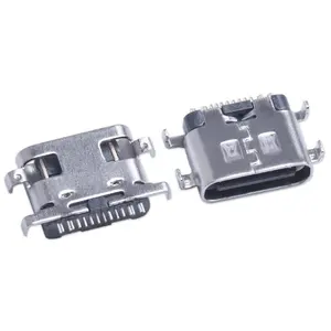 2 Stuks Usb 3.1 Type C Connector 12 Pin Vrouwelijke Smt Tab Jack Versie Socket Voor Type-C Oplaadpoort