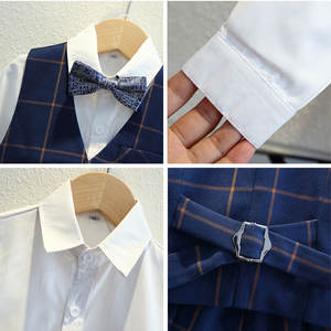 Costume de garçon pour enfants, blazer floral, <span class=keywords><strong>tenue</strong></span> de piano, performance, <span class=keywords><strong>mariage</strong></span>, anniversaire, costume élégant pour garçon, vêtements printemps automne, 2-14 ans - Product Image 5