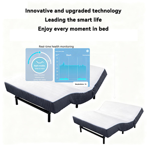 Ai cao cấp bền có thể gập lại 3D Bộ nhớ xốp thông minh Nệm thoáng khí vải cotton thông minh nâng chức năng điều khiển kép - Product Image 4