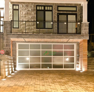 Porte <span class=keywords><strong>de</strong></span> <span class=keywords><strong>garage</strong></span> moderne sans cadre en verre trempé, réduction du bruit, étanche, é<span class=keywords><strong>l</strong></span>évation automatique, é<span class=keywords><strong>l</strong></span>égante, pour entrée <span class=keywords><strong>de</strong></span> maison - Product Image 3