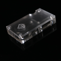 Logo gravé magnétique givré acrylique diamant boîte mat Surface Lucite perles organisateur Cnc plexiglas pierres précieuses boîte à bijoux