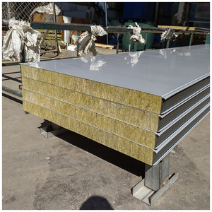 <span class=keywords><strong>Prix</strong></span> du panneau sandwich en laine de roche ignifuge Panneau sandwich en laine de roche Couleur du panneau en acier Panneau sandwich en laine de roche <span class=keywords><strong>Isolation</strong></span> interne - Product Image 5