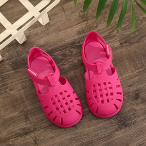 Sandali Romani con Punta Chiusa per Bambini, Nuovissimo Design Impermeabile Antiscivolo Casual in Stile Jelly con Cinturino a Fibbia per l'Estate all'Aperto - Product Image 4