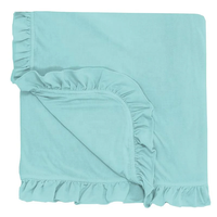 Couverture douce pour bébé en jersey de bambou et élasthanne personnalisée