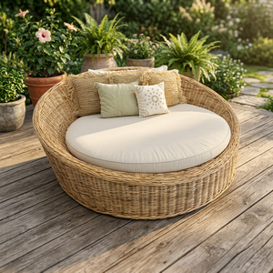 Vietnam Modern Wicker <b>Rattan</b> <b>Sofa</b> Lounge Chair for Living Room & Outdoor Use at Factory Price - Product Image 3