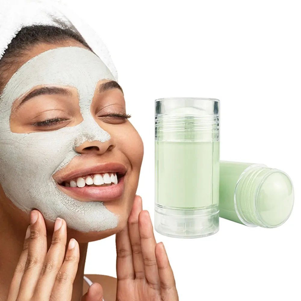 Private Label Mask Stick Cleansing Whitening Acne Skin Care Lazy Facial Mud Mask Green Tea Mask Stick