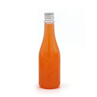 Bouteilles de boisson en PET transparentes de 250 ml, bouteilles en plastique pour jus, directement de l'usine