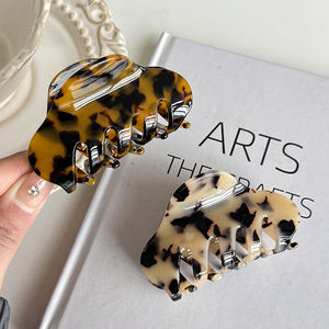 ZiTeng Acetate Haarschmuck Große Klaue Clip Hai Clip Leoparden muster Mode Haars pange - Product Image 2