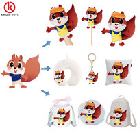 Boneka Gantungan Kunci Plush Custom Made, Hewan Boneka Lembut, Liontin Ransel Berbulu untuk Hadiah, Bersertifikat CE, 10cm, 100 Pcs MOQ, OEM