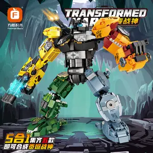 Fang Orange 1026-30 Robot de Transformation petite particule Titan dieu de la guerre garçon cadeau pour enfants bloc d'assemblage jouet