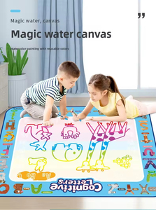 Lienzo de acuarela para niños, bloc de dibujo y pintura con letras para reconocerlas, tablero de escritura educativo e intelectual - Product Image 5