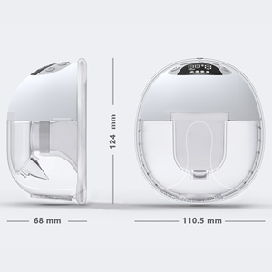 เครื่องปั๊มนมไฟฟ้าแบบพกพาไร้สายทำจากซิลิโคน S37ไฟกลางคืนมองเห็นได้ชัดเจนเสียงเบาผลิตจากโรงงานใหม่2025 - Product Image 2