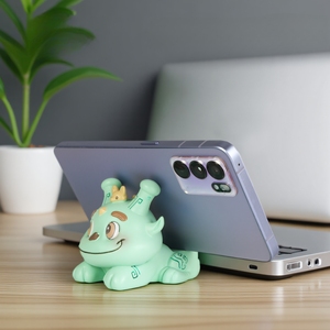 3D ที่วางโทรศัพท์มือถือรูปการ์ตูนน่ารักทำจากเรซินตัวยึดตั้งโต๊ะสำหรับคนขี้เกียจฟังเพลงเป็นเพลงรักของประดับบ้านของขวัญที่สมบูรณ์แบบ - Product Image 4