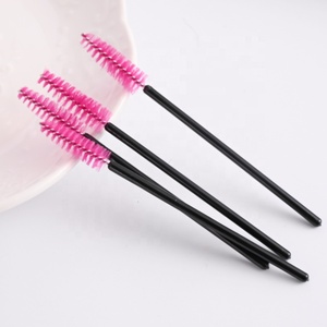 Vente chaude <span class=keywords><strong>fonds</strong></span> magenta extension <span class=keywords><strong>de</strong></span> cils brosse nettoyante brosses à cils jetables - Product Image 5