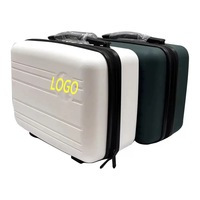 Étui rigide léger et compact pour lunettes et bijoux, personnalisable avec logo, pour lunettes optiques et de lecture, avec fermeture éclair