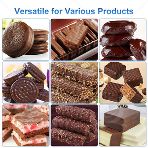 Chaîne de production ORME pour l'enrobage <span class=keywords><strong>au</strong></span> <span class=keywords><strong>chocolat</strong></span> des donuts, croissants, biscuits <span class=keywords><strong>et</strong></span> gâteaux, avec tunnel de refroidissement - Product Image 6