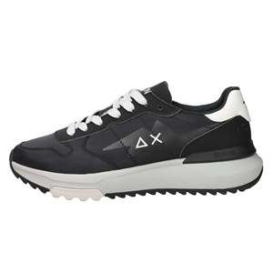 Baskets pour hommes Sun68 noires à talon de 3 cm style basketball - Product Image 1