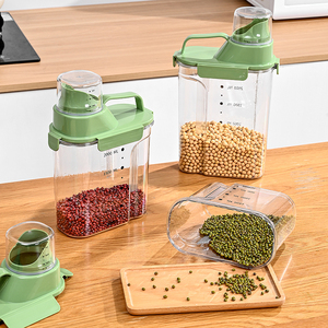 Conteneur de stockage d'aliments pour animaux de compagnie moderne, portable et multifonctionnel <span class=keywords><strong>avec</strong></span> <span class=keywords><strong>couvercle</strong></span> anti-poussière pour usage domestique, facile <span class=keywords><strong>à</strong></span> utiliser pour le stockage et la distribution d'aliments pour chiens et chats - Product Image 4