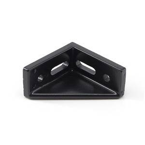 Produttore cinese 1028, staffa angolare triangolare in alluminio pressofuso a 2 lati con 4 fori, dimensioni 27*60, per profili in alluminio 3030, 3060, 6060. - Product Image 2