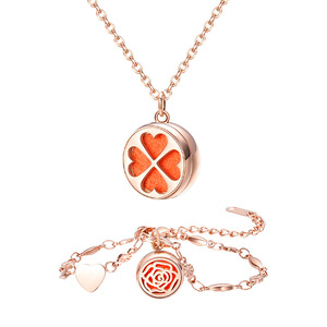Energinox New Aromatherapy Jewelry Locket Buckle Perfume Essential Oil <strong>Diffuser</strong> Buckle Locket <strong>Necklace</strong> - Product Image 5