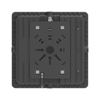 Boîtier de lampe LED pour auvent de station-service, dissipateur thermique, IP65, coque en aluminium moulé sous pression avec lentille, joint, plaque de montage, 40W-70W