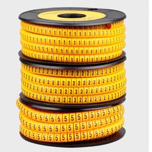 Marqueur de câble de câblage de haute qualité <span class=keywords><strong>PVC</strong></span> en forme de profil EC ECJ <span class=keywords><strong>manchon</strong></span> de marqueur de câble EC-0 marqueur d'itinéraire de câble - Product Image 4