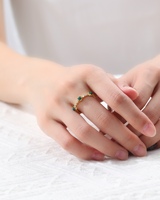 Anillos Apilables de Plata S925 con Baño de Oro de 18K, Minimalistas, con Circonitas, Certificados, Antideslustre, para Mujer, Venta al Por Mayor, Personalizables