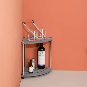 Cuadrante de <span class=keywords><strong>barro</strong></span> de diatomeas de calidad superior, estantes de almacenamiento de doble capa, bandeja de drenaje de ducha con buen servicio de China - Product Image 4