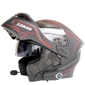 Casco <span class=keywords><strong>de</strong></span> Motocicleta Integral Inalámbrico <span class=keywords><strong>con</strong></span> <span class=keywords><strong>Intercomunicador</strong></span> Inteligente, Homologado por DOT, <span class=keywords><strong>con</strong></span> Doble Lente <span class=keywords><strong>de</strong></span> ABS y PC, Tallas M/L/XL/XXL, en Oferta - Product Image 2