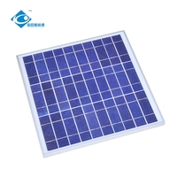 Panneau solaire en verre laminé de sécurité 15V, module de panneau solaire en verre composite 25W, mini chargeur solaire extérieur ZW-25W-15V