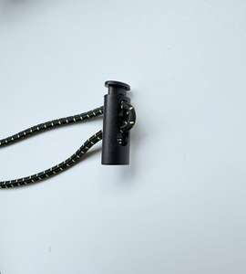 ถุงใส่เสื้อผ้าแบบมีเชือกผูกแบบสปริงยืดหยุ่น ABS สำหรับขายส่ง พร้อมตัวล็อคเชือกแบบพลาสติก ปราศจากนิกเกิล รูปทรงสี่เหลี่ยมผืนผ้า ขนาด 1 ซม. - Product Image 2