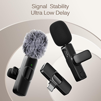 Microphone Lavalier sans Fil Professionnel USB Type-C pour iPhone iPad, Micro Condensateur Figure-8 48KHz/16bit pour Enregistrement YouTube