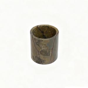 Portacandele in Pietra Naturale Dipinta a Mano, Portapenne, Contenitore Decorativo per Casa, Oggetto d'Arte e Regalo - Product Image 4