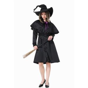Ensemble de costume de sorcière pour femmes adultes avec chapeau, ceinture et châle, tenue de scène pour Halloween, cosplay - Product Image 2