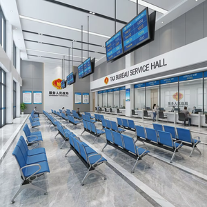 Fauteuil de <span class=keywords><strong>salon</strong></span> moderne en métal à 3 places pour aéroport, hôpital, clinique, banque, bureau fiscal et hall d'accueil - Vente en gros - Product Image 3