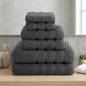 Ensemble de serviettes de bain en coton biologique uni, écologiques, sans torsion, tissées rectangulaires, douces pour la peau, pour usage hôtelier, pour adultes - Product Image 1