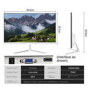 Harga rendah IPS PC komputer Gaming 1K/2K/4K 75HZ/100HZ/144HZ/165HZ/180HZ/240HZ Monitor datar/melengkung - Product Image 6