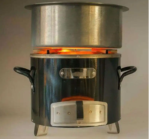 SOLOMAN Griglia per Stufa a Legna in Acciaio Inox con Borsa per il Trasporto, per Campeggio, Escursionismo e Barbecue all'Aperto - Product Image 3