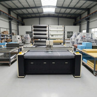 Modulaire CNC-oscillatiemes snijmachine met 4 gereedschapskoppen voor schuim, textiel, leer, composietmaterialen, digitaal snijden