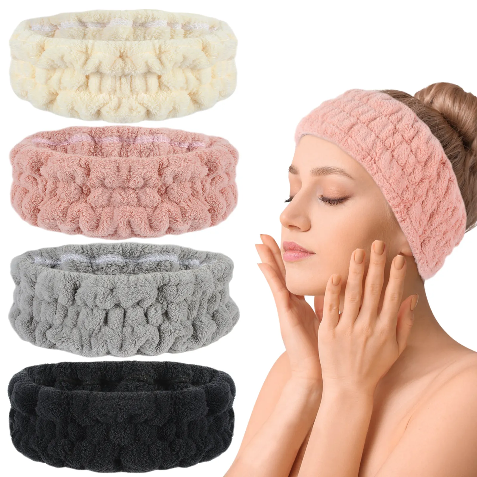 Fashion Wide Hairbands Washing Face Makeup Hair Bands Accessories Wholesale Women Cute Spa Headband