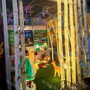 White Birch <b>Tree</b> Lights for Outdoor Parks Shopping Malls Resorts Festivals and Commercial Landscape Holiday Displays - Product Image 6