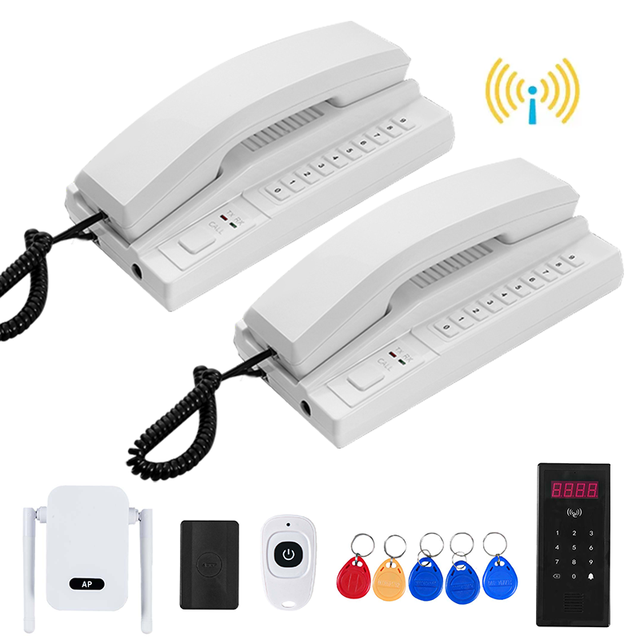VIDEW Wireless Audio Intercom System Super Long Range Cordless Telephone Wireless Phone Door Access System