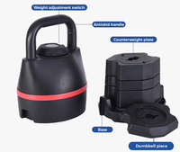 Pesa Rusa Ajustable Multinivel de 18 kg/40 lb con Diseño Escalonado para Entrenamiento de Fuerza para Principiantes e Intermedios, Quema de Grasa, Gimnasio en Casa